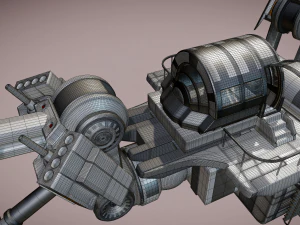 futuristic trike high poly version 3 3D Model