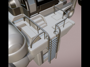 futuristic trike high poly version 3 3D मॉडल