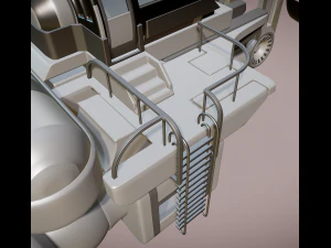 futuristic trike high poly version 3 3D Model