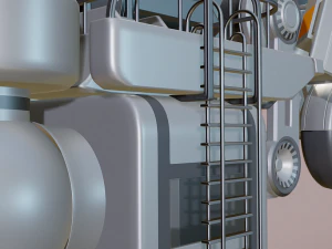 futuristic trike high poly version 3 3D Model