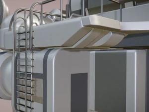 futuristic trike high poly version 3 3D Model