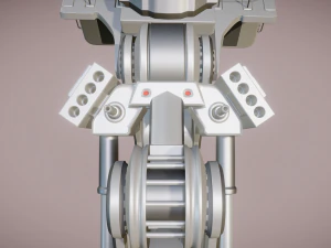 futuristic trike high poly version 3 3D Model