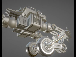 futuristic trike high poly version 4 3D Model