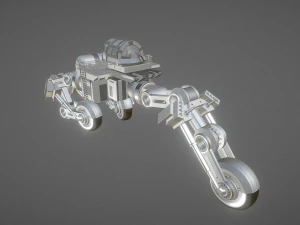 futuristic trike high poly version 4 3D Model