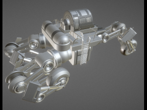 futuristic trike high poly version 4 3D Model