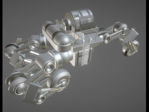 futuristic trike high poly version 4 3D Model
