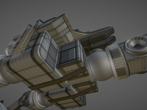 futuristic trike high poly version 4 3D Model