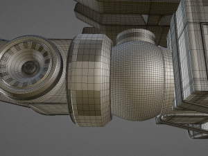 futuristic trike high poly version 4 3D Model