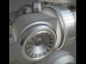 futuristic trike high poly version 4 3D Model