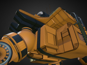 futuristic trike high poly version 5 3D Model