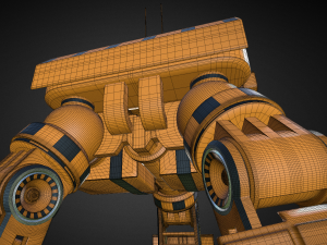 futuristic trike high poly version 5 3D Model