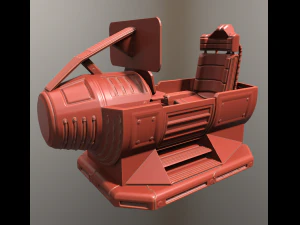 제어 모듈 하이 폴리 버전 3D 모델