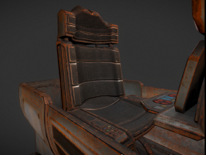 futuristic control module rusty version Modello 3D