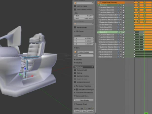 未来的な制御モジュールの錆びたバージョン 3Dモデル