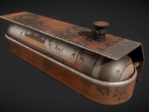 fuel tank rusty version 3D Модель