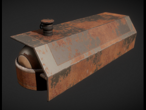 fuel tank rusty version 3D Model