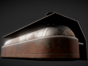 fuel tank rusty version 3D Model