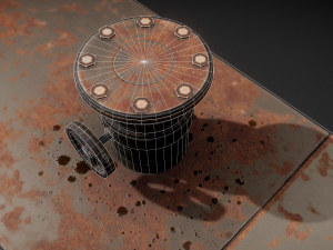 fuel tank rusty version 3D Model