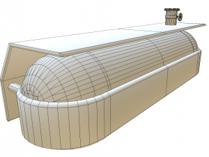 fuel tank low poly model 3D Model