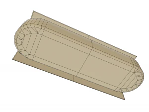fuel tank low poly model 3D Model