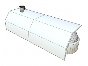 fuel tank low poly model 3D Model