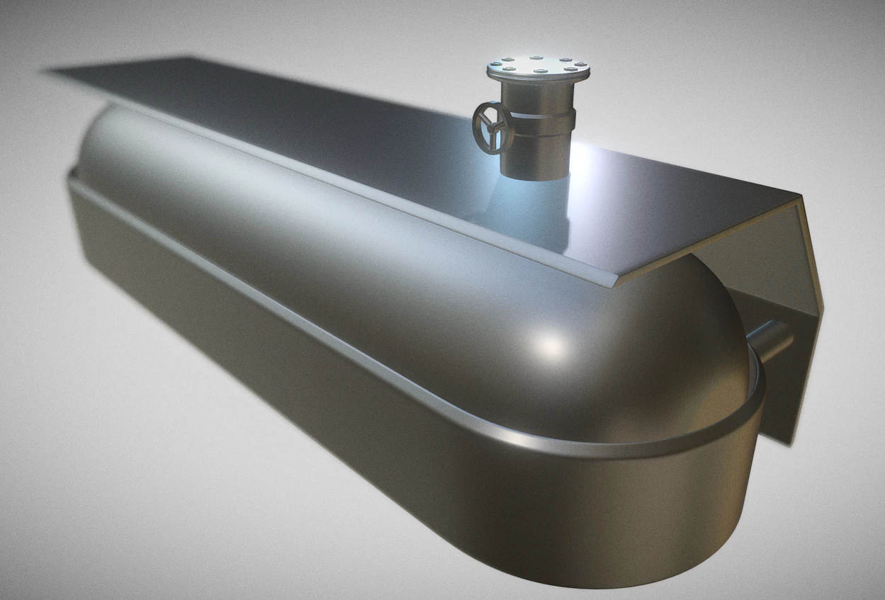 fuel tank high-poly model 3D Model .c4d .max .obj .3ds .fbx .stl .blend 