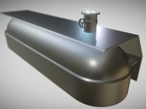 tangki bahan bakar model poli tinggi Model 3D