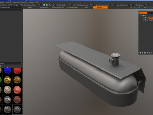 fuel tank low and high poly Modèle 3D