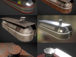 fuel tank collection 3D Модель
