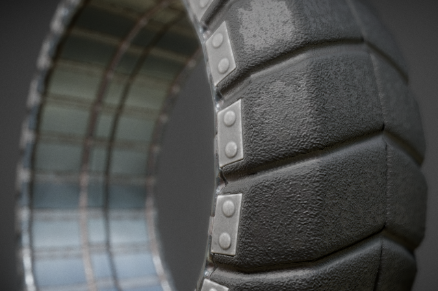 futuristic tire old version 3D Модель .c4d .max .obj .3ds .fbx .stl .blend 