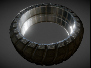 futuristic tire old version 3D Модель