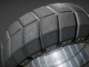 futuristic tire old version 3D Модель