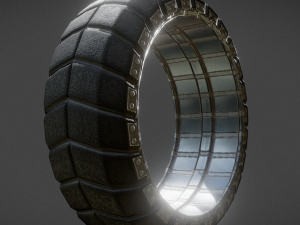 futuristic tire old version 3D Модель