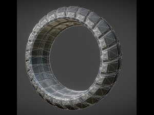 futuristic tire old version 3D Модель
