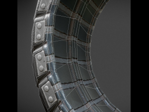 futuristic tire old version 3D Модель