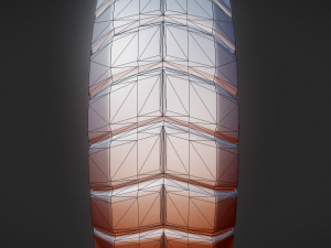 futuristic tire silver version Model 3D