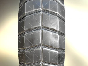 futuristic tire metal version 3D Model