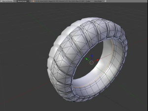 futuristic tire metal version 3D Model