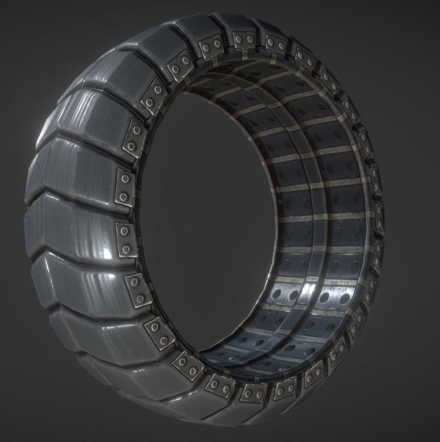 futuristic tire sci-fi plus version 3D Model .c4d .max .obj .3ds .fbx .stl .blend 