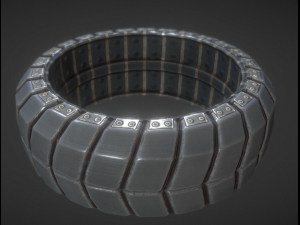 futuristic tire sci-fi plus version 3D Model