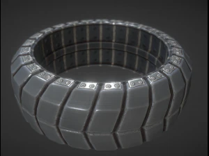 futuristic tire sci-fi plus version 3D Model