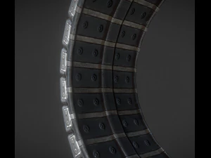 futuristic tire sci-fi plus version 3D Model