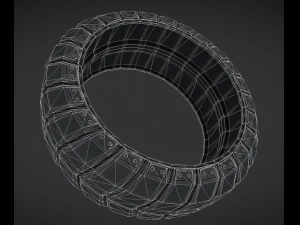 futuristic tire sci-fi plus version 3D Model
