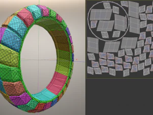 futuristic tire low-poly version 3D Model