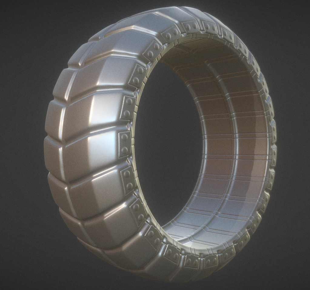 futuristic tire high-poly version 3D Model .c4d .max .obj .3ds .fbx .stl .blend 