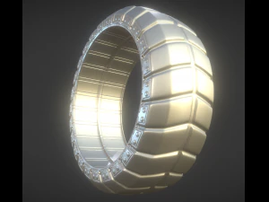 futuristic tire high-poly version 3D Model