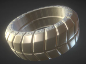 futuristic tire high-poly version 3D Model