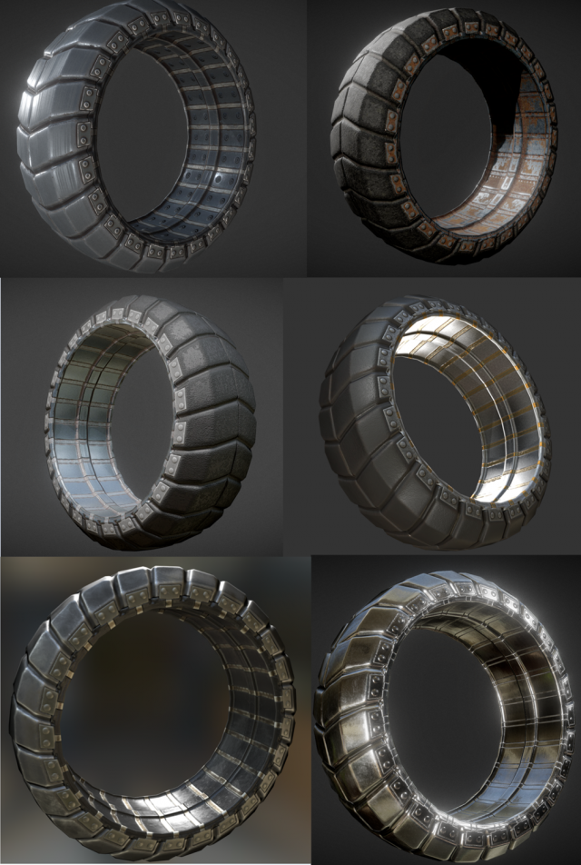 futuristic tire collection 3D Model .c4d .max .obj .3ds .fbx .stl .blend 