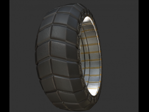 futuristic tire collection 3D Model
