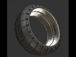 futuristic tire collection 3D Model